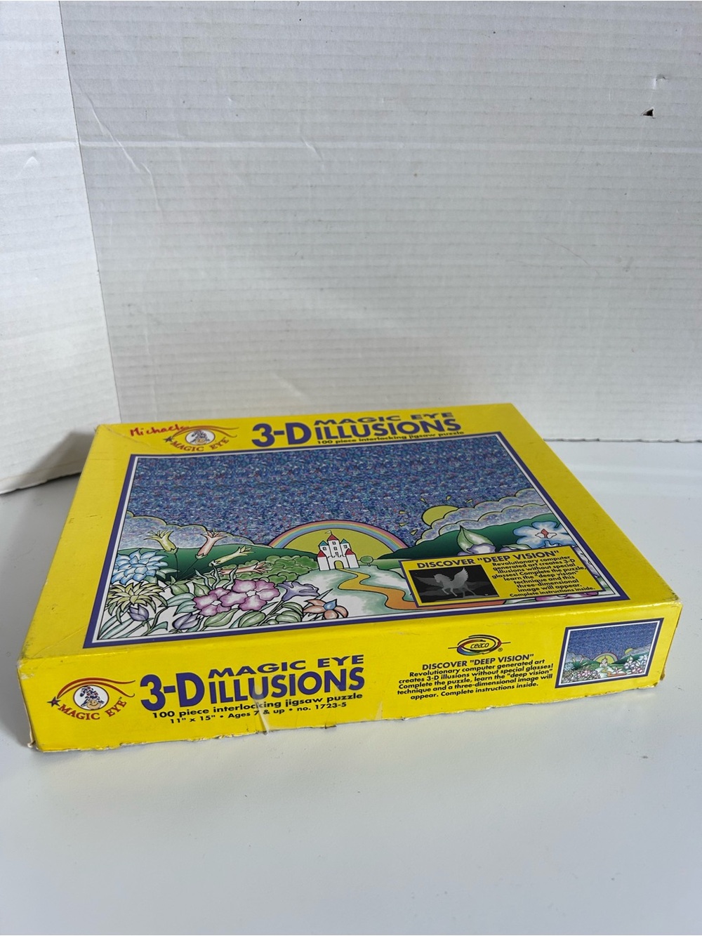 3-D magic eye Illusions Puzzle 100 pc vintage 1994